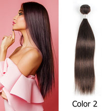 Load image into Gallery viewer, Bobbi Collection 3/4 Bundles Brazilian Straight Hair Weave Bundles Color 8 Blonde Light Brown Non-Remy Human Hair Extension
