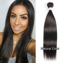 Load image into Gallery viewer, Bobbi Collection 3/4 Bundles Brazilian Straight Hair Weave Bundles Color 8 Blonde Light Brown Non-Remy Human Hair Extension
