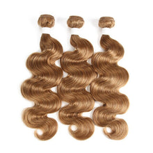 Load image into Gallery viewer, 99J/Burgundy Body Wave Human Hair Bundles 3/4 PCS Brown 30 27 Brazilian Hair Weave Bundles Remy Hair Weft Extension KEMY HAIR
