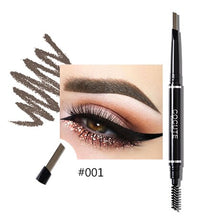 Load image into Gallery viewer, 2020 New Brand 4 Color Double-end 2 In 1 Waterproof Longlasting Dark Brown Eyebrow Pencil Make up Accessories
