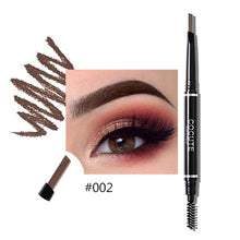 Load image into Gallery viewer, 2020 New Brand 4 Color Double-end 2 In 1 Waterproof Longlasting Dark Brown Eyebrow Pencil Make up Accessories

